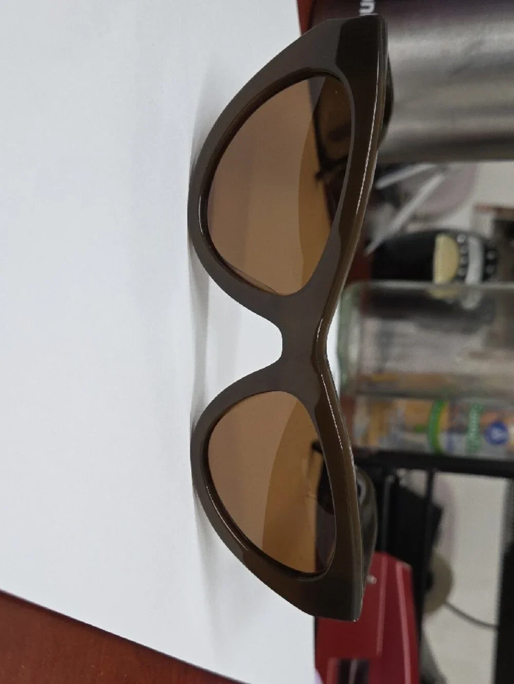 Derek Lam Brown Cat-Eye Sunglasses